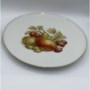 Vtg Bavaria Germany Pears Nut Fruit Desert Plate 7 3/4” Round Replacement Preown